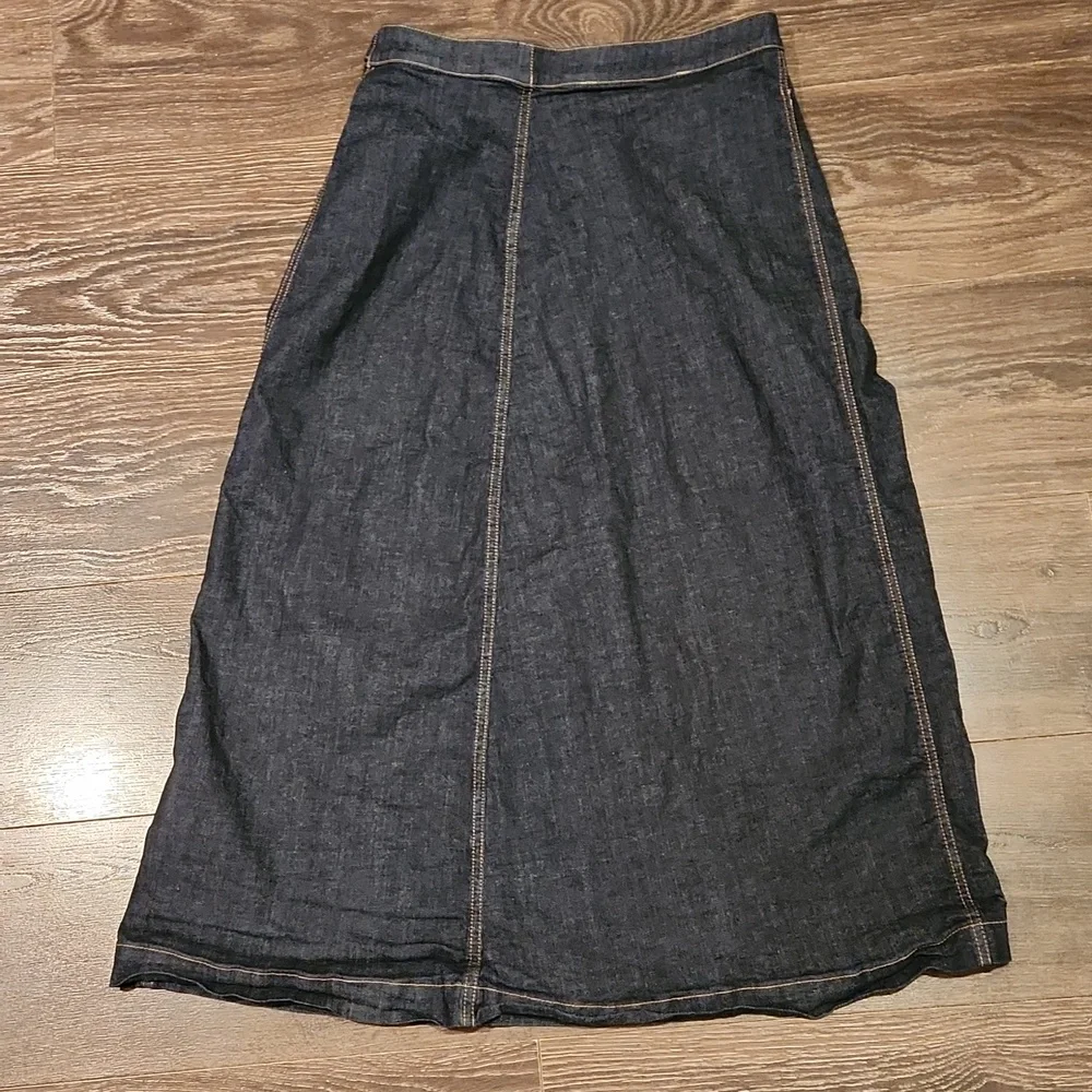 ❤️ ZARA CROSSOVER DENIM MIDI SKIRT, SMALL - Picture 12 of 12